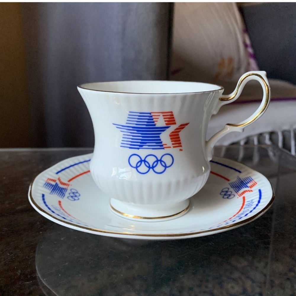 🌞1984 Olympics Cup & Saucer!